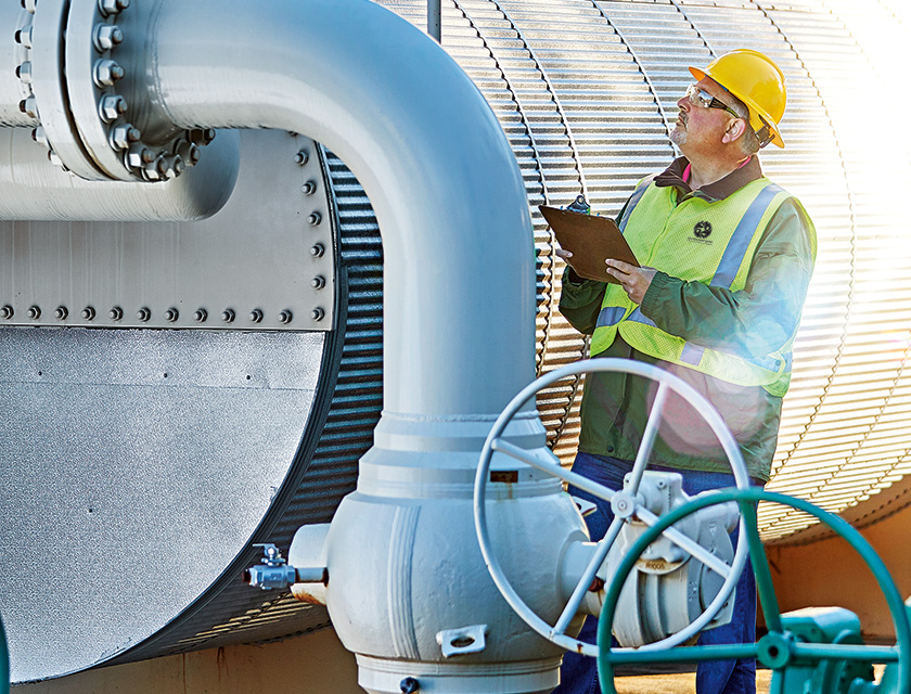 Inspecting pipe 